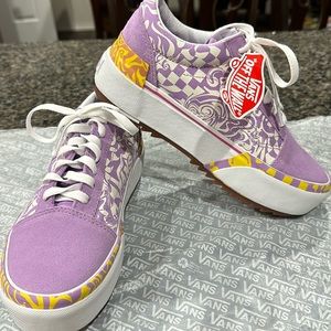 NWOT Vans Old Skool Stac Wavy Daze Women’s 7.5